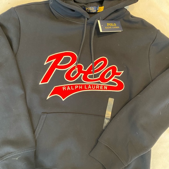polo script hoodie